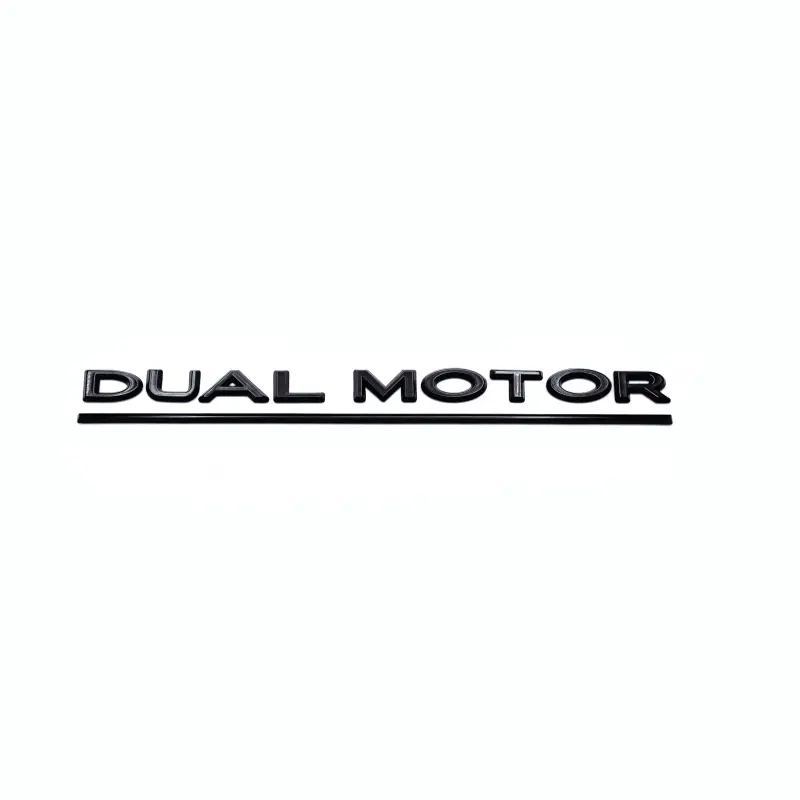 Tesla Model 3 & Model Y Gloss Black Dual Motor Rear Model Badge 1