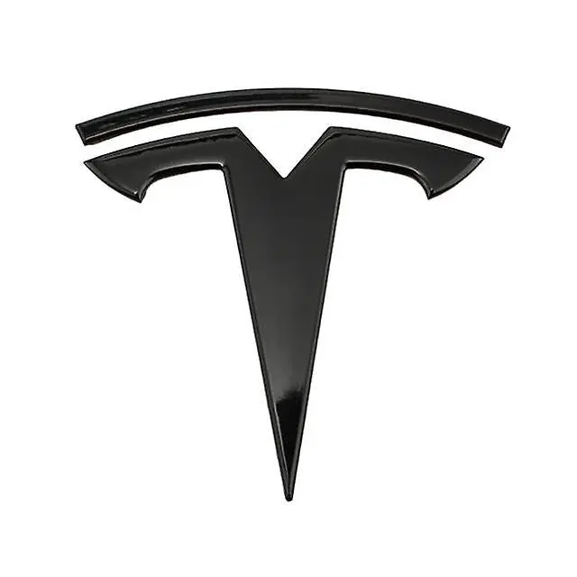 Tesla Model 3 & Model Y Gloss Black Front Bonnet Hood Badge 1