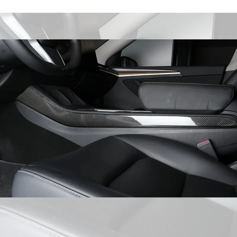 Tesla Model 3 & Model Y Pre-Preg Carbon Fibre Centre Console Side Trims 17-23 1