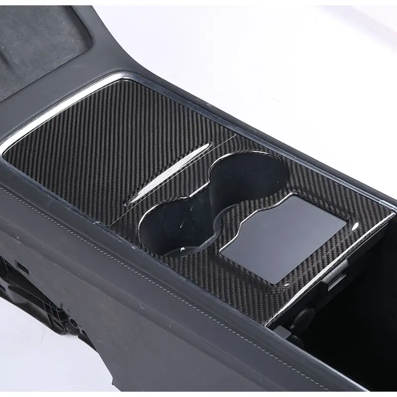 Tesla Model 3 & Model Y Pre-Preg Carbon Fibre Centre Console Trims 21-23 1