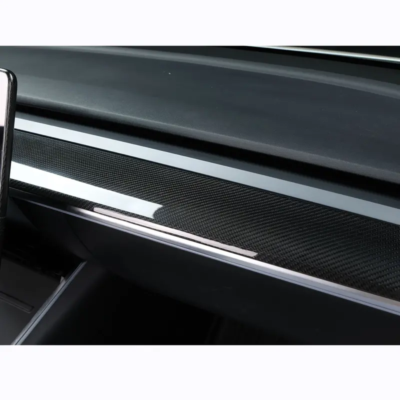 Tesla Model 3 & Model Y Pre-Preg Carbon Fibre Centre Trims 17-23 1
