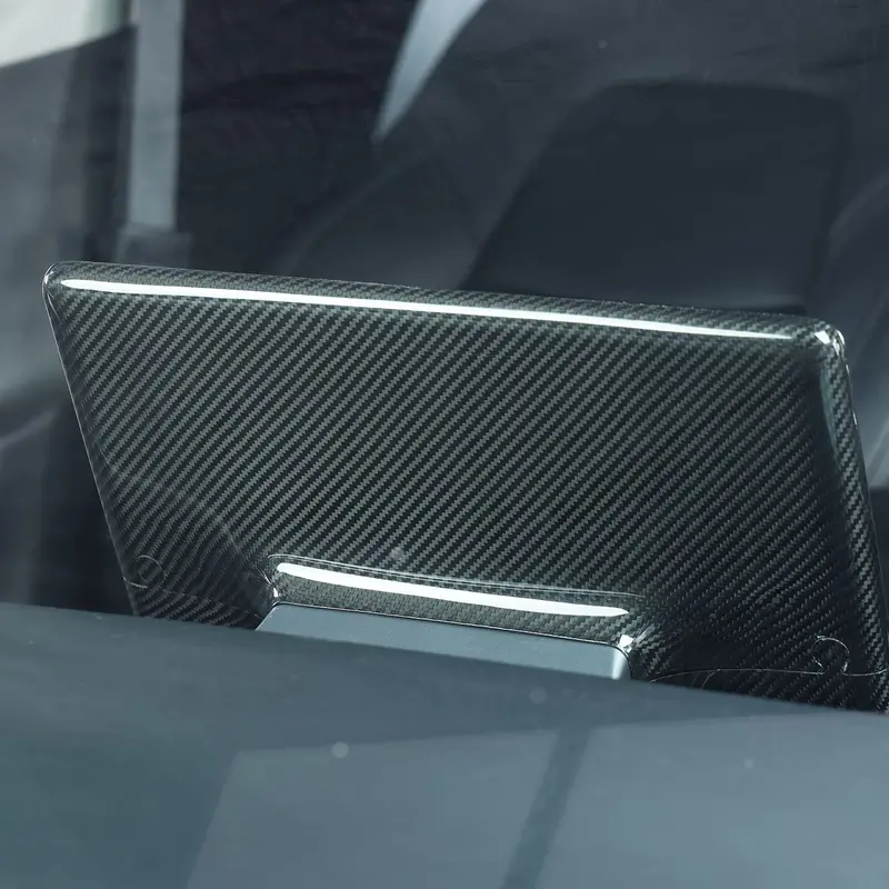 Tesla Model 3 & Model Y Pre-Preg Carbon Fibre Monitor Cover 17-23 1