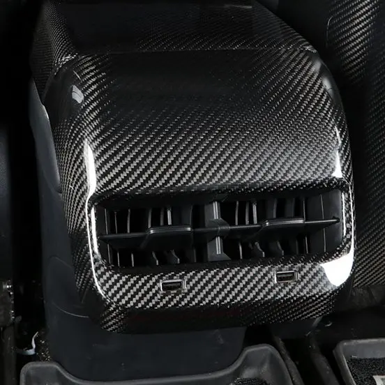 Tesla Model 3 & Model Y Pre-Preg Carbon Fibre Rear Air Vent Cover 17-23 1
