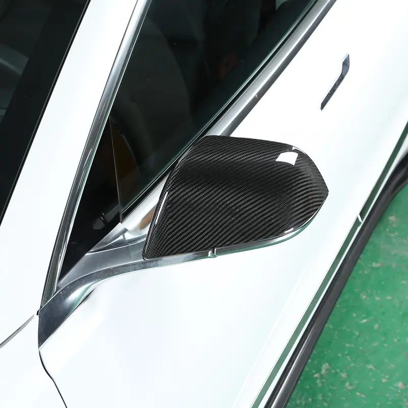 Tesla Model 3 Oem Style Carbon Fibre Mirror Covers 16-23 1