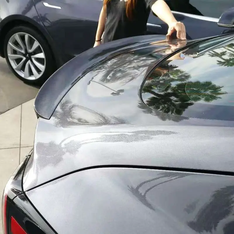 Tesla Model 3 P Style Carbon Fibre Boot Spoiler 16-Present 1