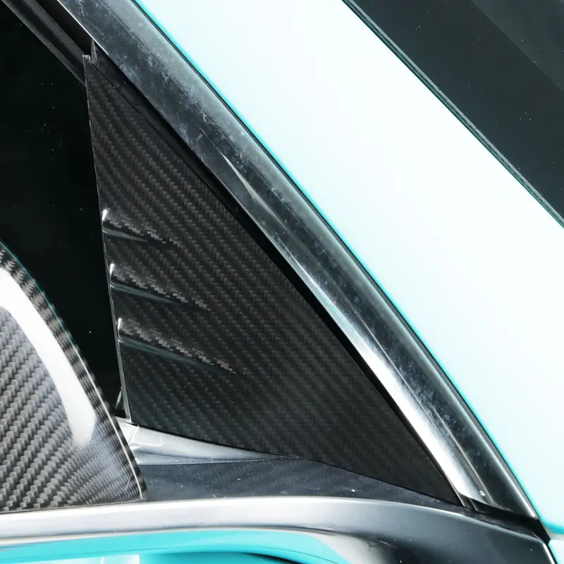Tesla Model 3 Pre-Preg Carbon Fibre A Pillar Trims 17-23 1