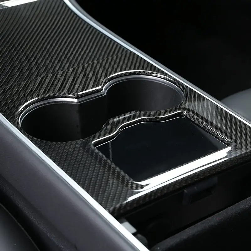 Tesla Model 3 Pre-Preg Carbon Fibre Centre Console Trims 17-20 1