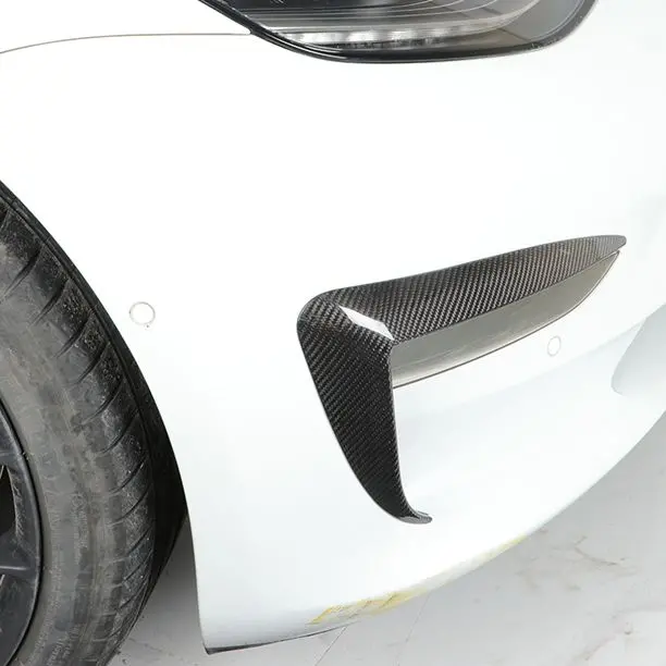 Tesla Model 3 Pre-Preg Carbon Fibre Front Canards 2 Pieces Set 16-2023 1