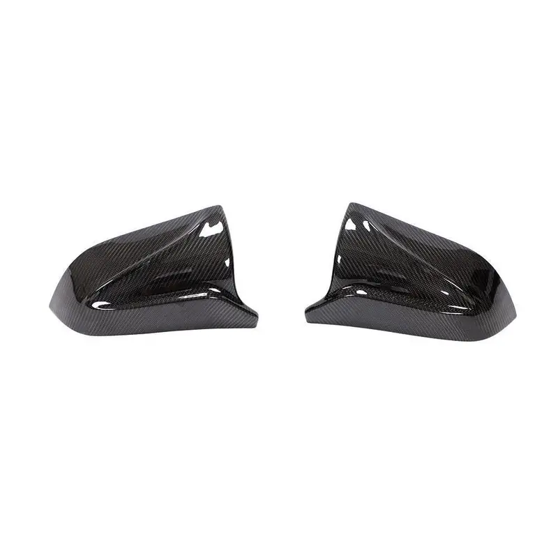 Tesla Model 3 V Style Carbon Fibre Replacement Mirror Covers 16-22 1