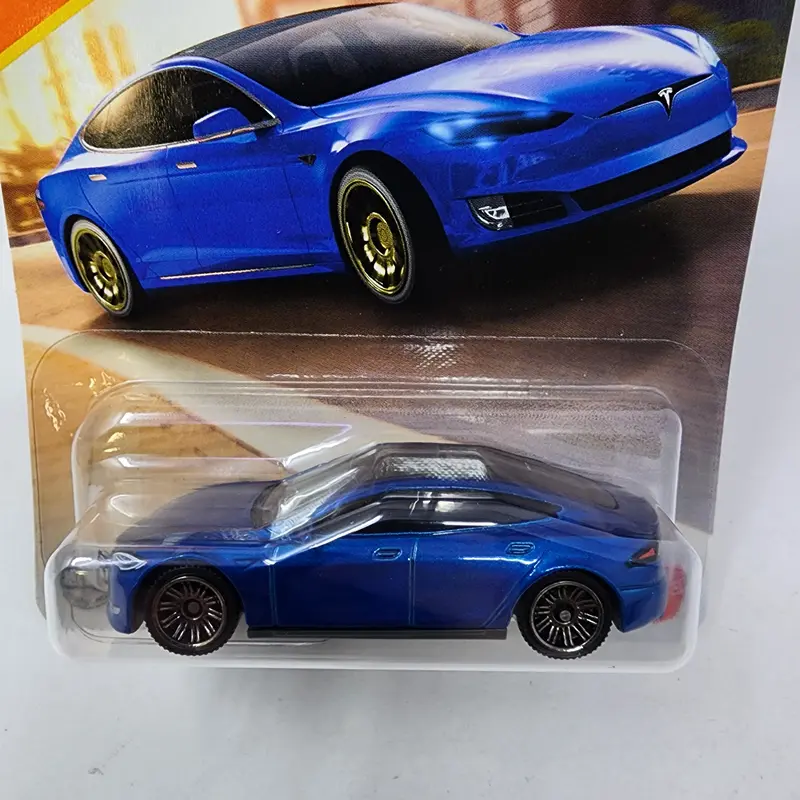 Tesla Model S #42 * Blue * 2025 Matchbox Basic Case C 2