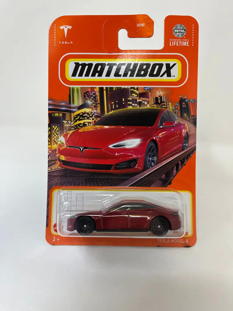 Tesla Model S #89 * Red * 2024 Matchbox Case D 1