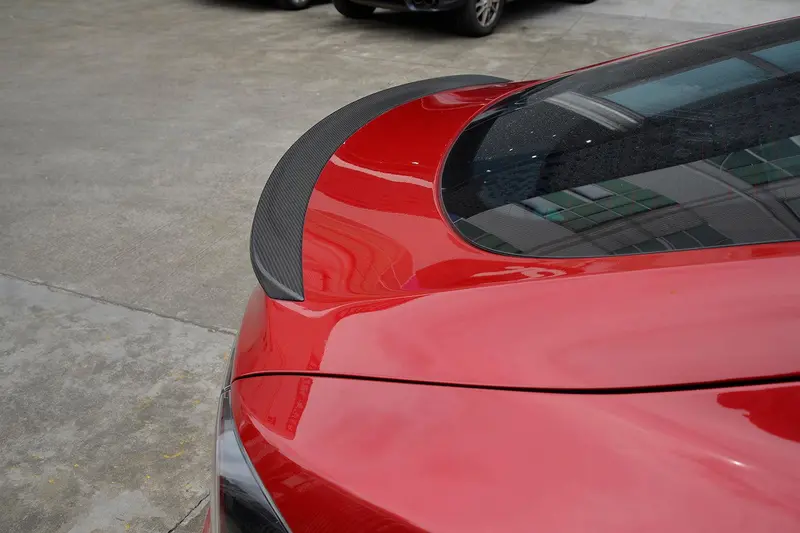 Tesla Model S Performance Style Matt Carbon Fibre Boot Spoiler 13-Present 1