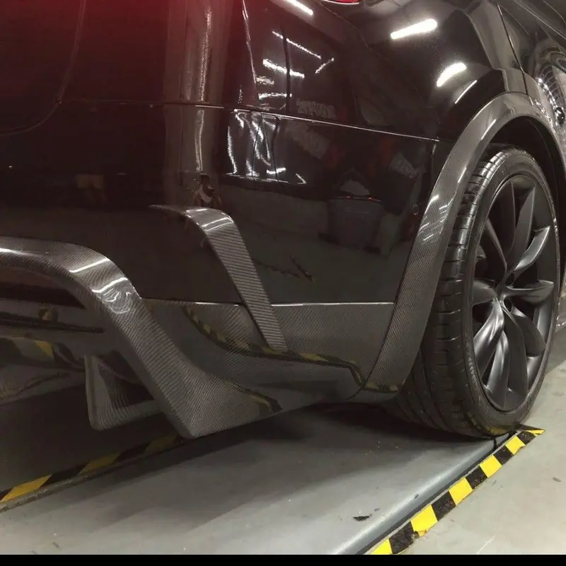 Tesla Model X Carbon Fibre Rz Style Rear Canards 16-Present 1