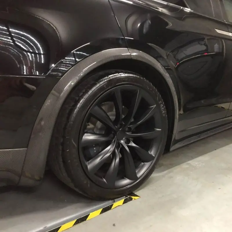 Tesla Model X Carbon Fibre Wheel Fender Arches 16-Present 1