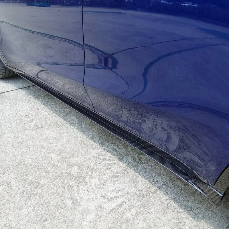 Tesla Model Y Cs Style Pre-Preg Carbon Fibre Side Skirt 19-23 1