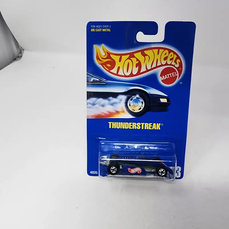 Thunderstreak #153 * Blue * Hot Wheels Blue Card 1