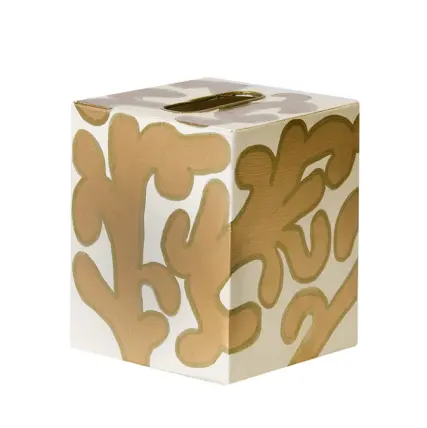 Tissue Box Cover - Handpainted Fauna - Three Color Options 2