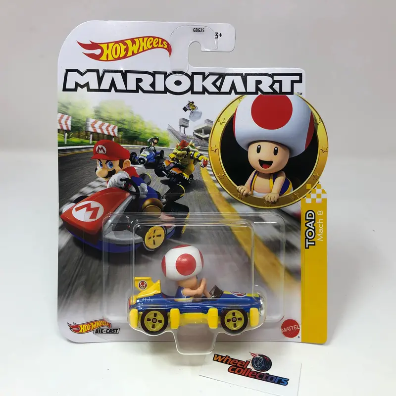Toad Mach 8 * 2023 Hot Wheels Mario Kart Nintendo Case F Release 1