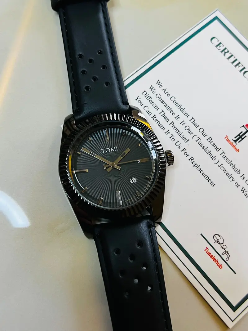 Tomi All Black Jaguar Dial Watch 2