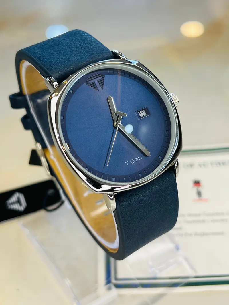 Tomi All Blue Sleek Dial Watch 1