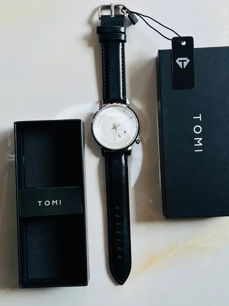 Tomi Black Silver Galaxy Dial Watch 2