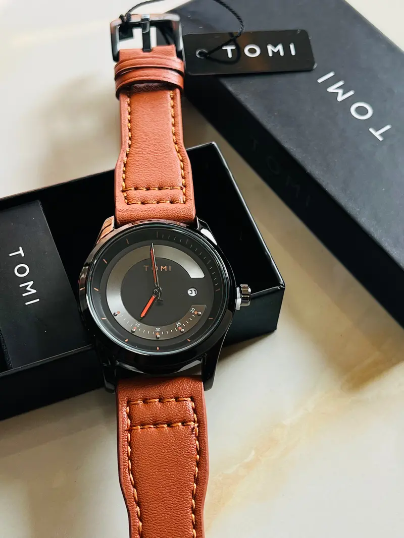 Tomi Brown Black Royal Dial Watch 1