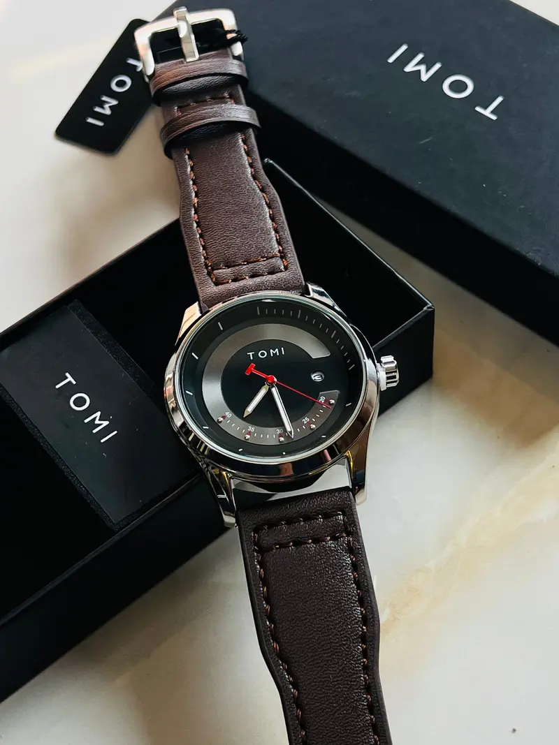 Tomi Coffee Silver Royal Dial Watch 1