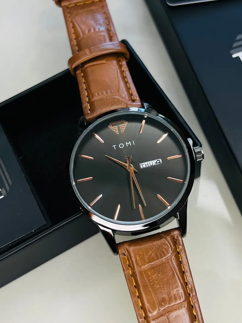 Tomi Day Date Brown Black Watch 1