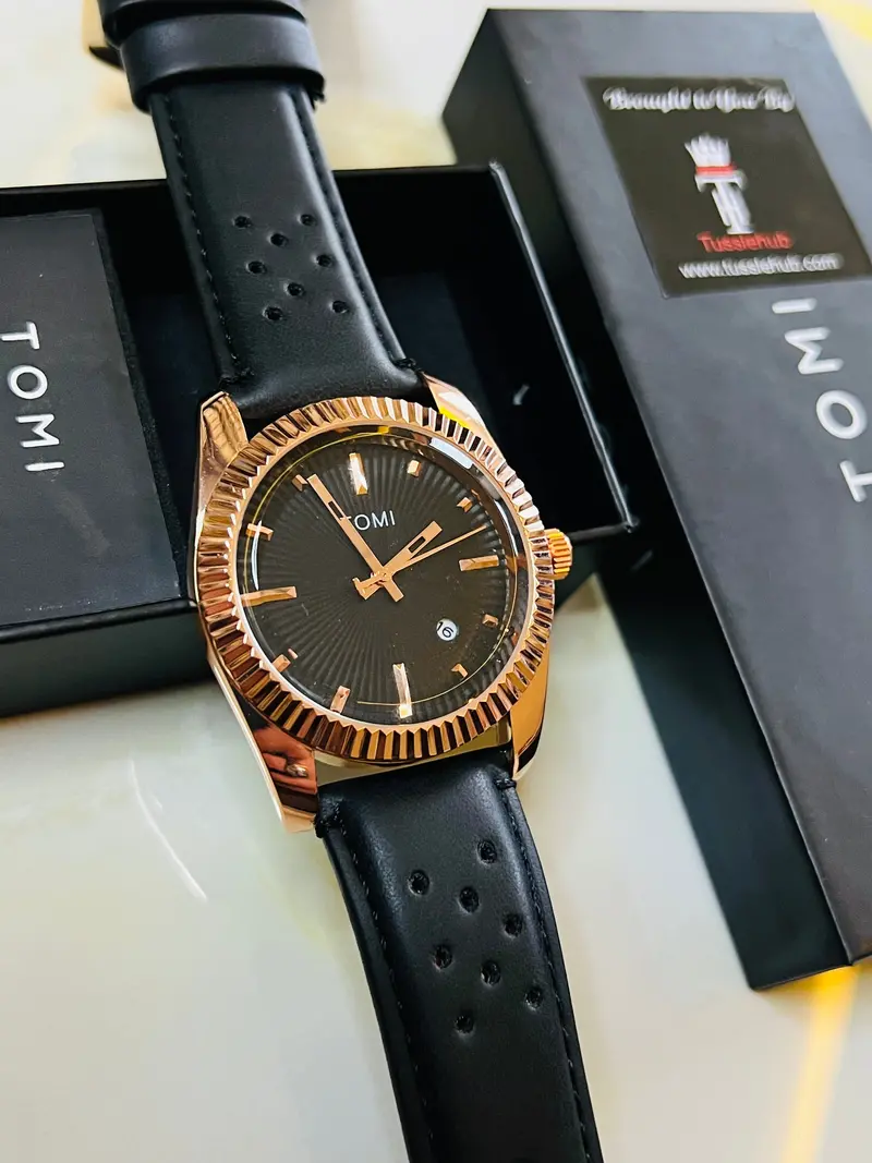 Tomi Jaguar Gold Dial Watch 1