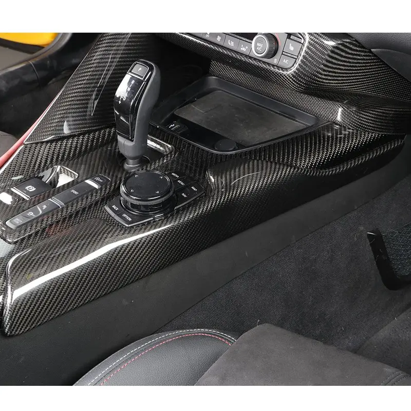 Toyota A90 Supra Pre-Preg Carbon Fibre Gear Side Trim 19-Present 1