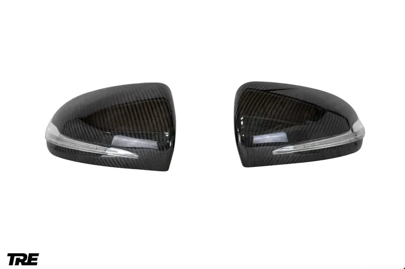 Tre Pre-Preg Carbon Fibre Wing Mirror Covers For Mercedes C Class & C63 (2014+, W205) 1