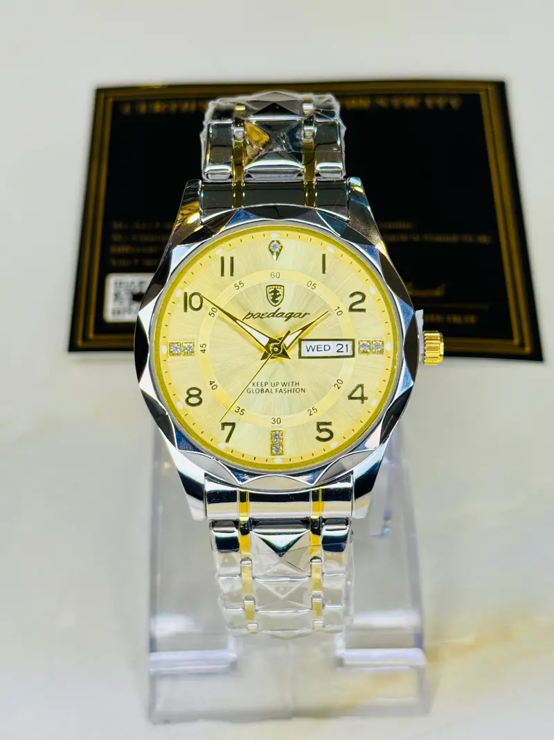 Two Tone Gold Poedagar Prism Dial Watch 2