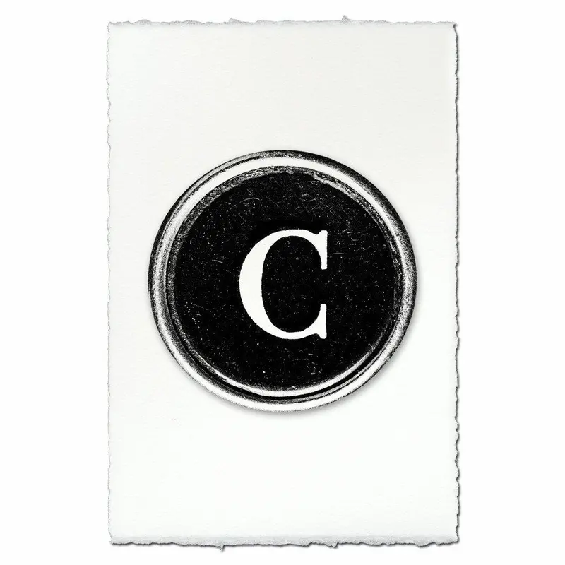 Typewriter Key "C" 1