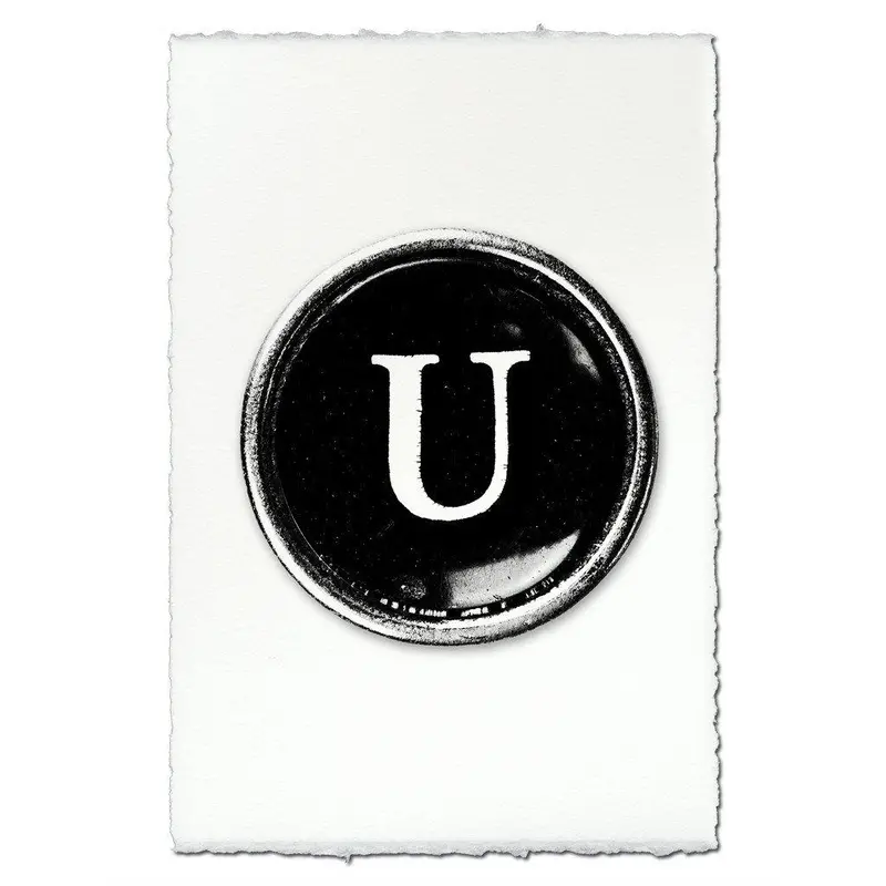 Typewriter Key "U" 1