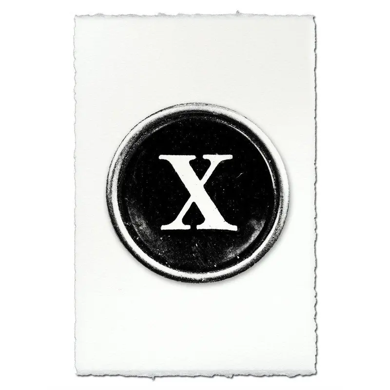 Typewriter Key "X" 1