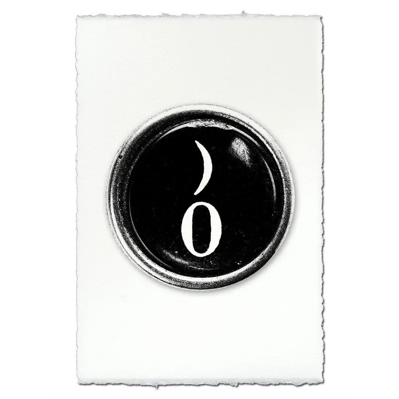 Typewriter Key "Zero" 1