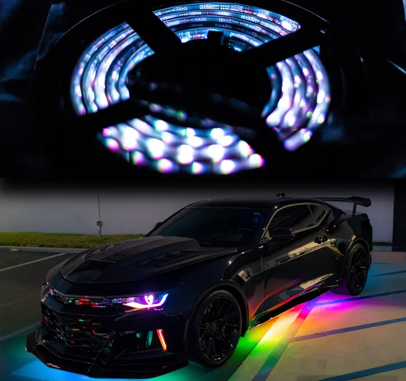Universal Rgb Under Glow Flow Series Kit With Bluetooth 1