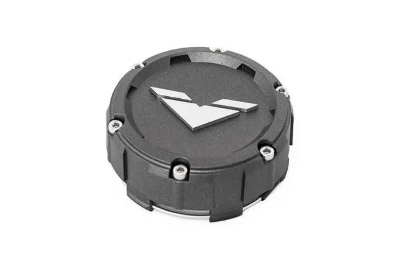 "V" Center Cap Inlay Silver 2