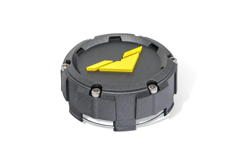 "V" Center Cap Inlay Yellow 1