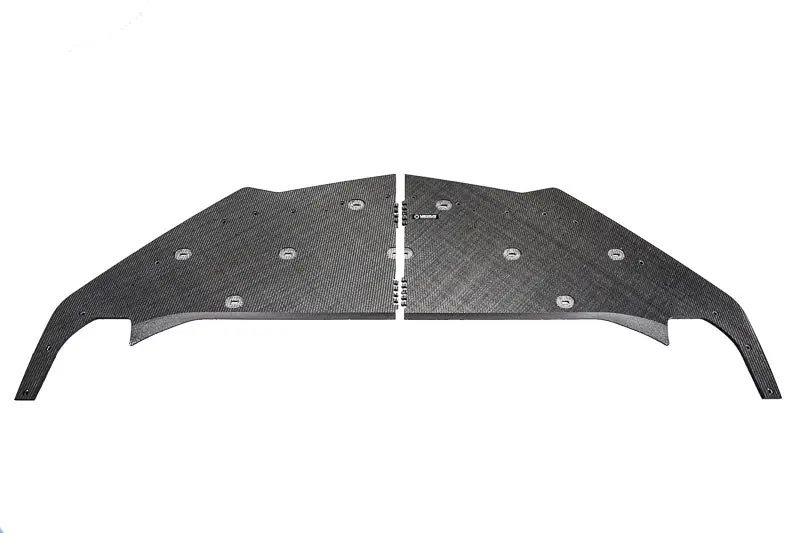 Verus Engineering Carbon Polyweave Front Splitter Kit, Carbon Fiber - C8 Corvette 1