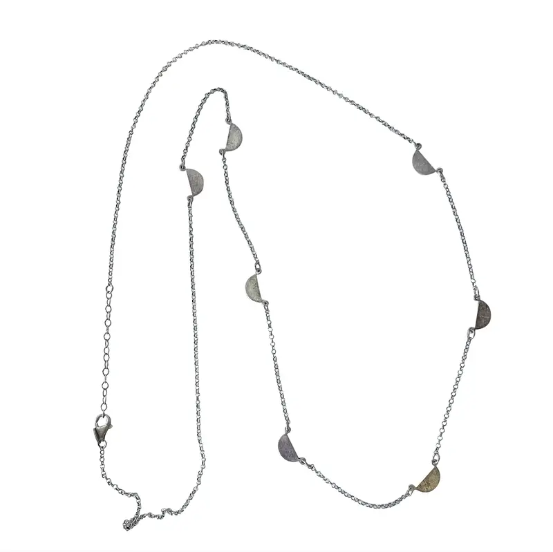 Vintage 1990S Italian Dyadema Sterling Silver Chain Necklace 1