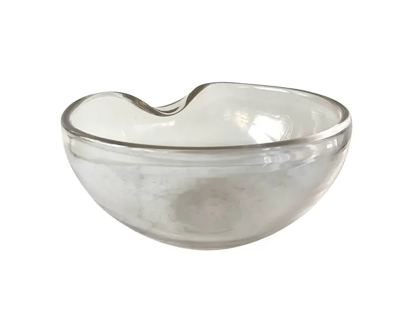 Vintage Elsa Peretti Tiffany & Co. Thumbprint Crystal Bowl - Signed 1