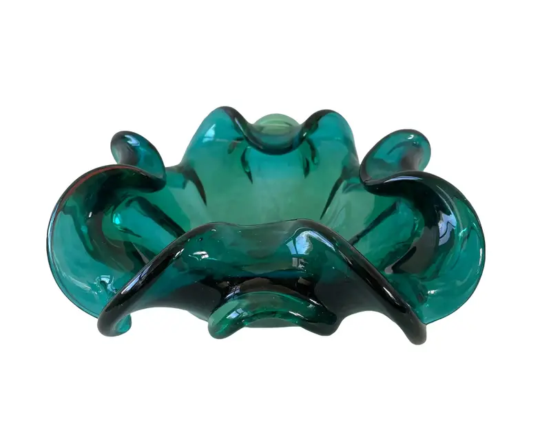 Vintage Mid Century Fratelli Toso Murano Glass Bowl 1