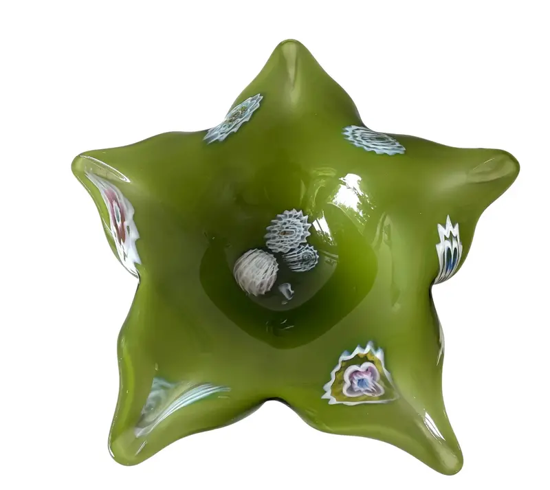 Vintage Mid-Century Murano Glass Star Bowl 1