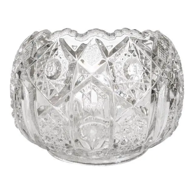 Vintage Semi-Sphere Pressed Glass Bowl 1