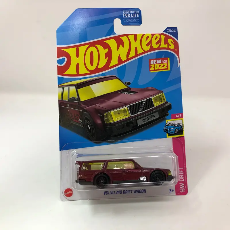 Volvo 240 Drift Wagon #232 * Burgundy * 2022 Hot Wheels 1