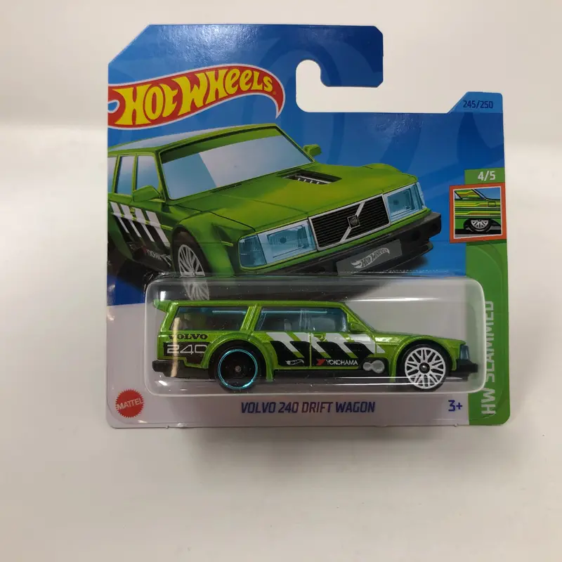 Volvo 240 Drift Wagon #245 * Green * 2024 Hot Wheels Basic Short Card Case A 1
