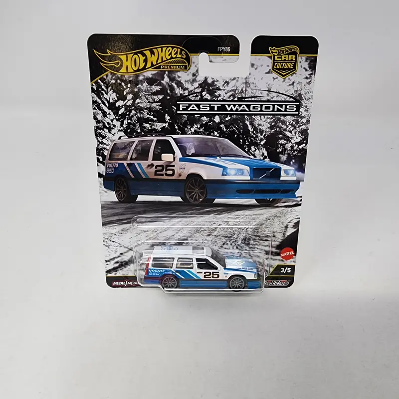 Volvo 850 Estate * White/Blue * Hot Wheels Car Culture Fast Wagons 1