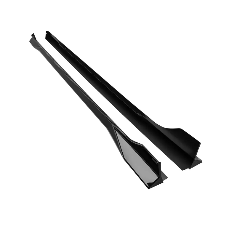 Vw Golf Gti Mk8 Evo-1 Gloss Black Side Skirts By Zaero (2020+) 1