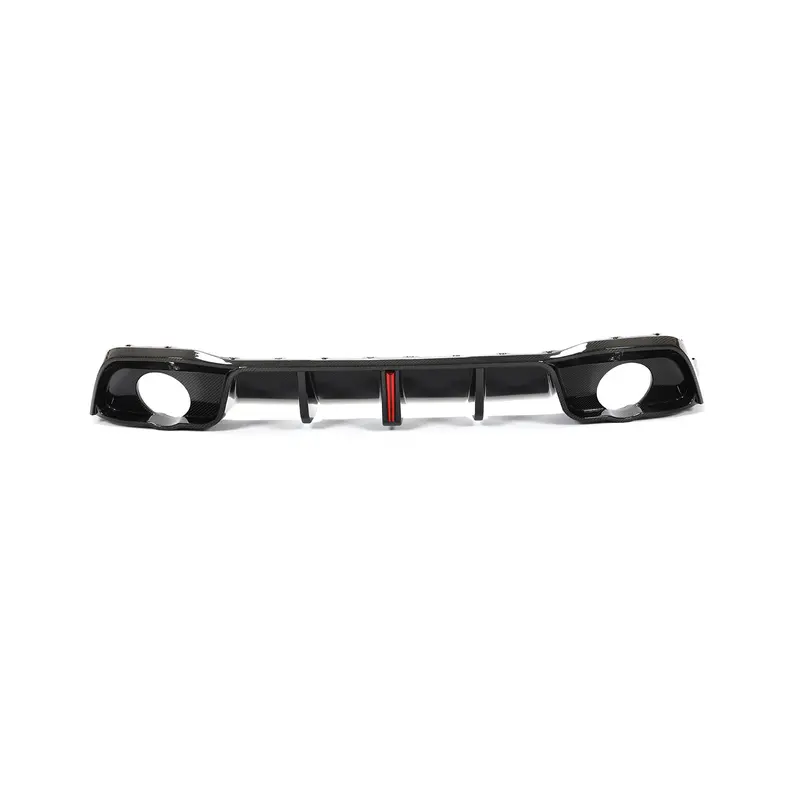 Vw Golf Mk8 Gti & R Line V Style Carbon Fibre Rear Diffuser 21-Present 1